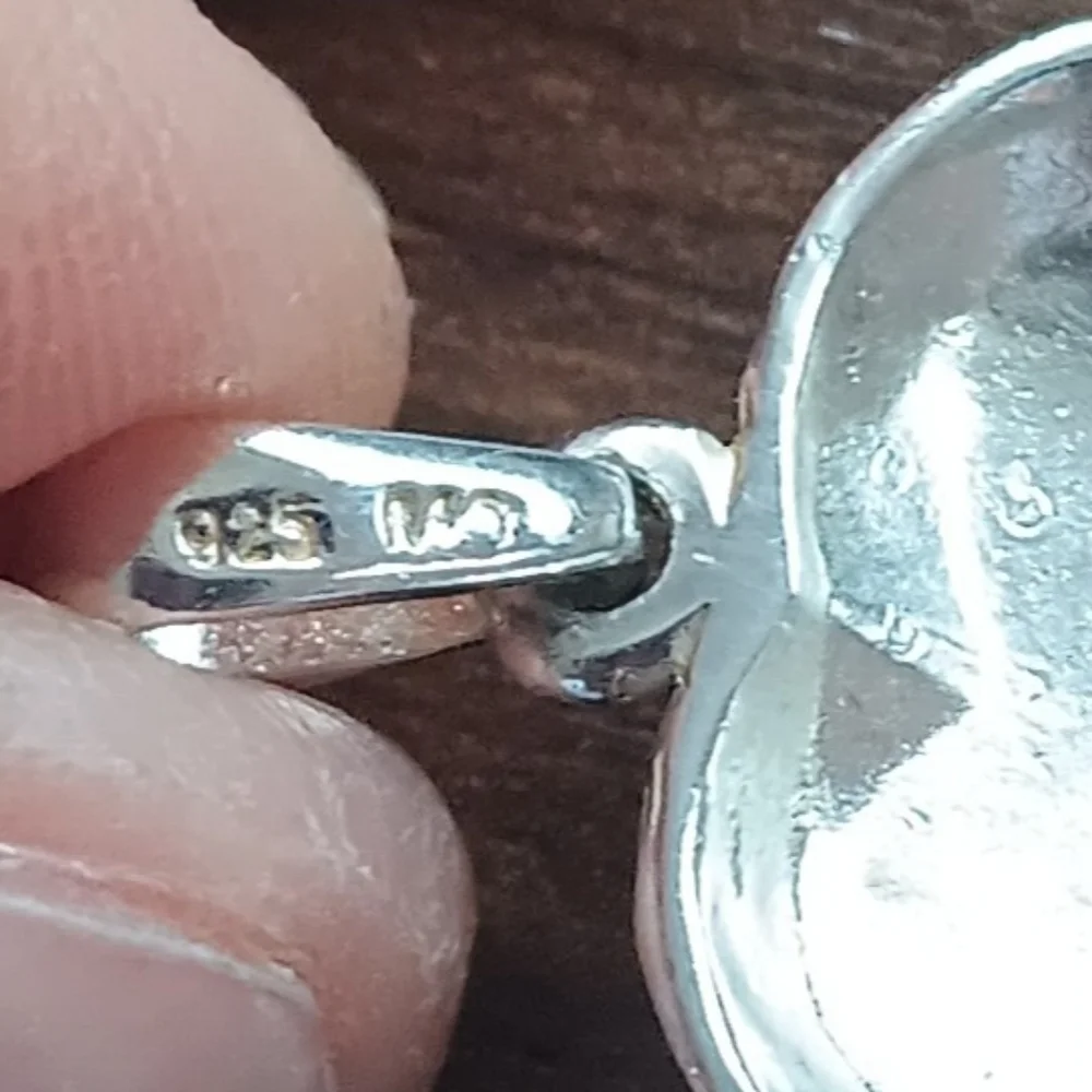 Rhinestone Accented Heart Pendant